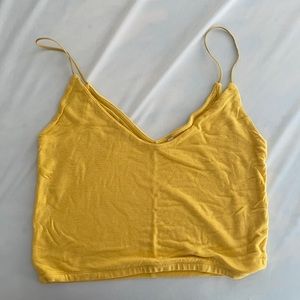 Bright yellow soft Pacsun tank